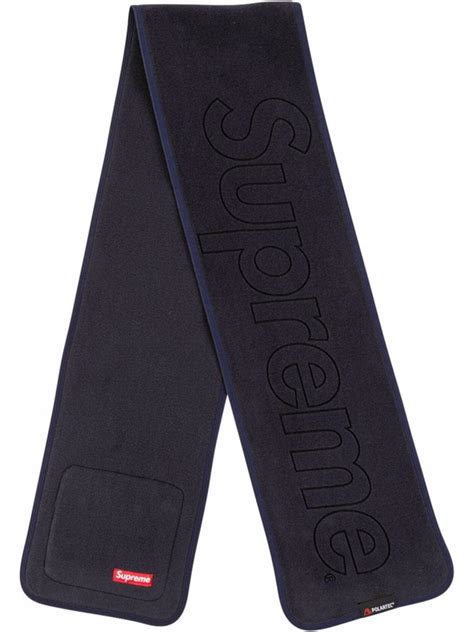 supreme polartec scarf.